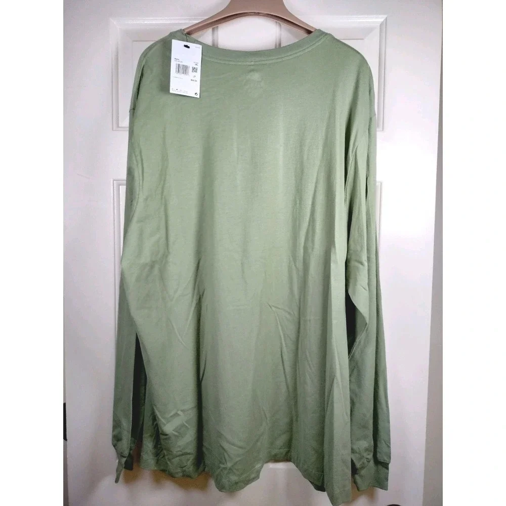 NWT Nike Sportswear Club Men's Long Sleeve T-Shirt 3XL Oil‎ Green AR5193-386